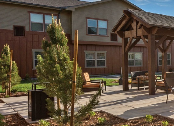Salt Lake City Condominium courtyard
